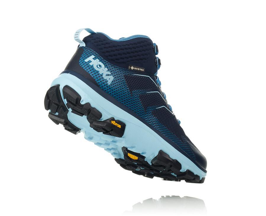 Hiking Boots Womens - Hoka One One Toa GORE-TEX - Blue - DYJQWIE-52